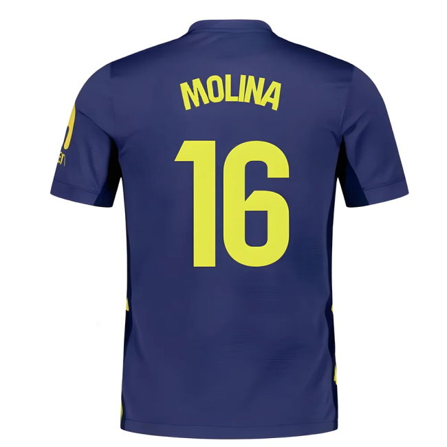 2025-2026 Atletico Madrid Away Shirt (Molina 16)-SoccerKits Hub | Buy Soccer Jerseys Online